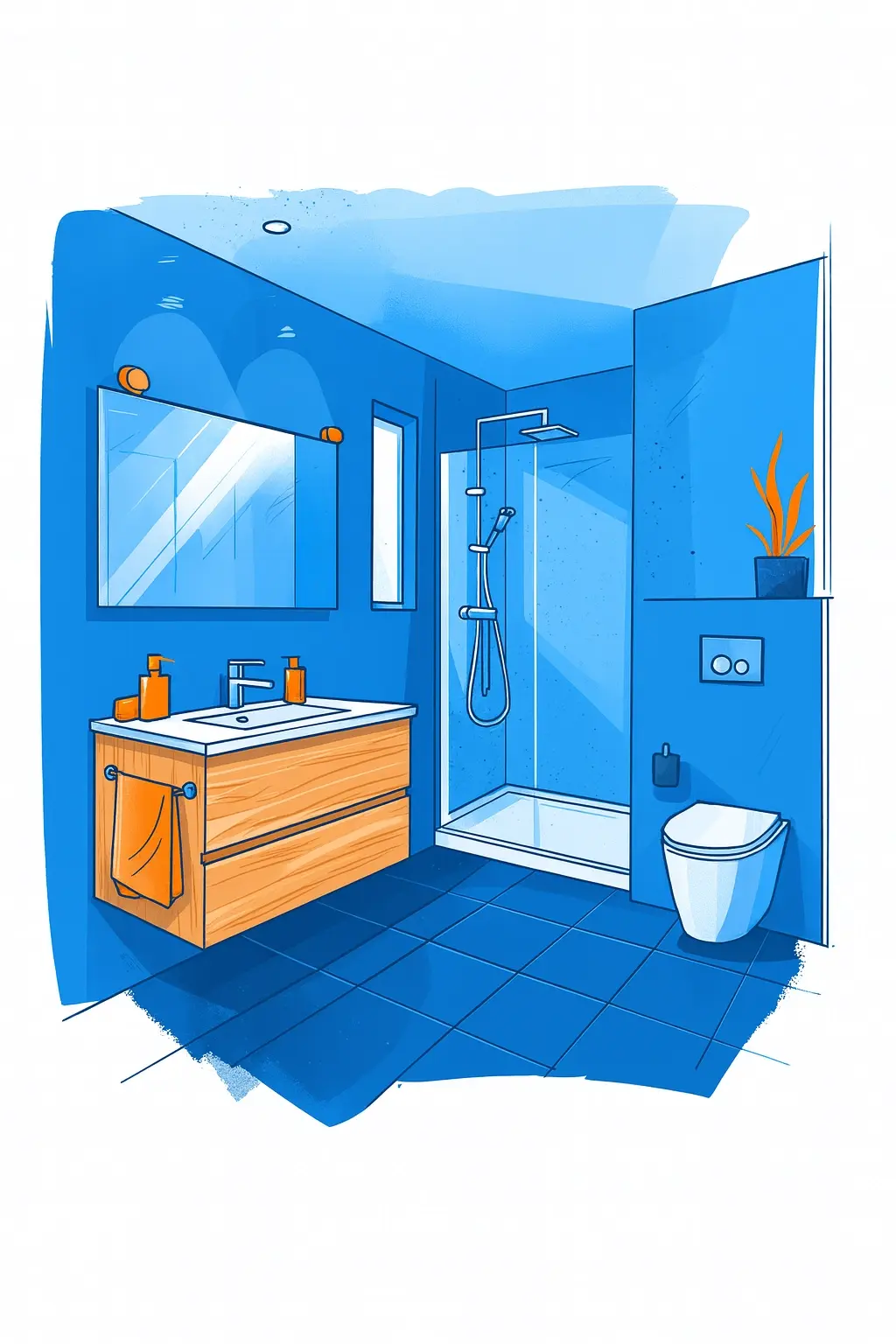 Rénovation de salle de bain moderne et élégante